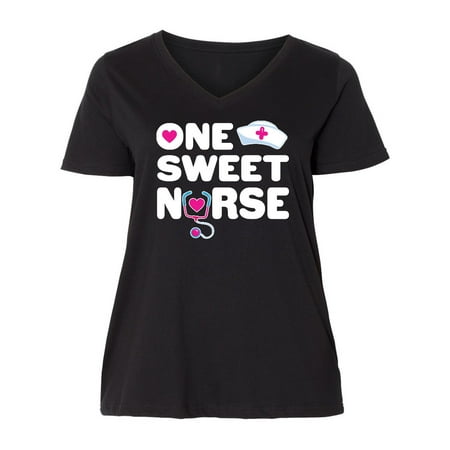 Inktastic Valentine s Day One Sweet Nurse with Stethoscope and Heart Women s Plus Size V-Neck
Inktastic Valentine s Day One Sweet Nurse with Stethoscope and Heart Women s Plus Size V-Neck