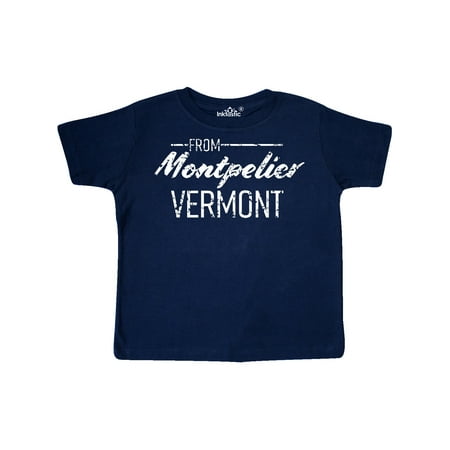 Inktastic From Montpelier Vermont in White Distressed Text Gift Toddler Boy or Toddler Girl T-Shirt
Inktastic From Montpelier Vermont in White Distressed Text Gift Toddler Boy or Toddler Girl T-Shirt