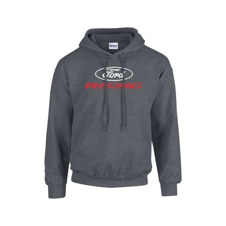 Ford Racing Hooded Sweatshirt Ford Mustang Hoodie-heathergray-medium