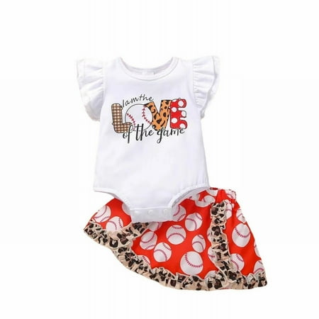 Girl Clothes Summer Baby Girl Sleeveless Baseball I Am The Love Of The Game Print Top Skirt Set Clothing Set
Girl Clothes Summer Baby Girl Sleeveless Baseball I Am The Love Of The Game Print Top Skirt Set Clothing Set