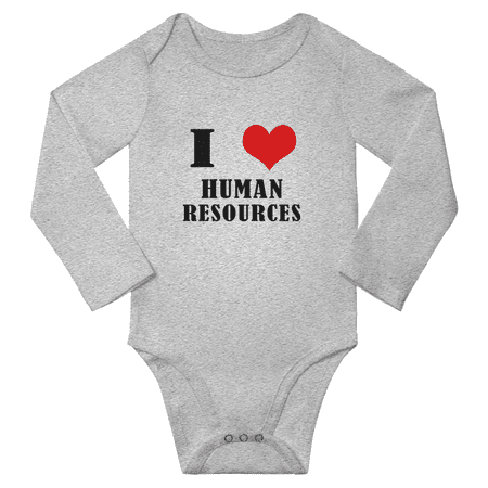 I Love Human Resources Cute Baby Long Sleeve Clothes Boys Romper Bodysuits (Gray 6-12M)
I Love Human Resources Cute Baby Long Sleeve Clothes Boys Romper Bodysuits (Gray 6-12M)