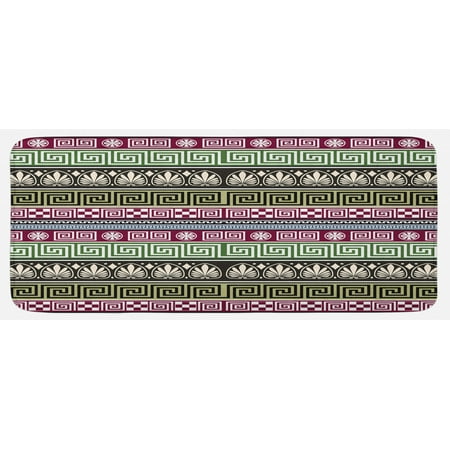 Greek Key Kitchen Mat Antique Ornamental Design Pattern Mosaic Effects Old Fashioned Plush Decorative Kitchen Mat with Non Slip Backing 47 X 19 Multicolor by Ambesonne
Greek Key Kitchen Mat Antique Ornamental Design Pattern Mosaic Effects Old Fashioned Plush Decorative Kitchen Mat with Non Slip Backing 47 X 19 Multicolor by Ambesonne