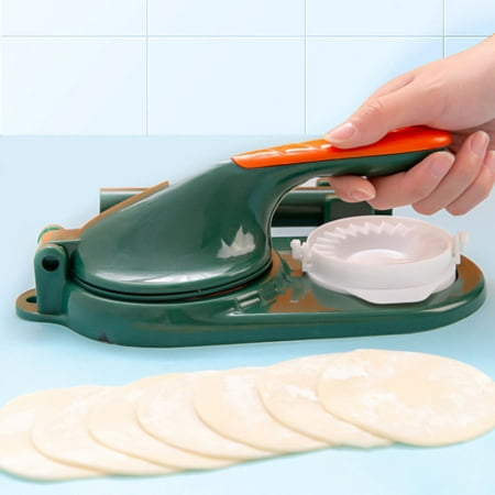 

GROFRY Dumpling Maker Non-slip Ergonomic Handle Concave Design Splash-proof BPA Free Labor Saving Plastic Manual Press Pierogi Mold Kitchen Tool