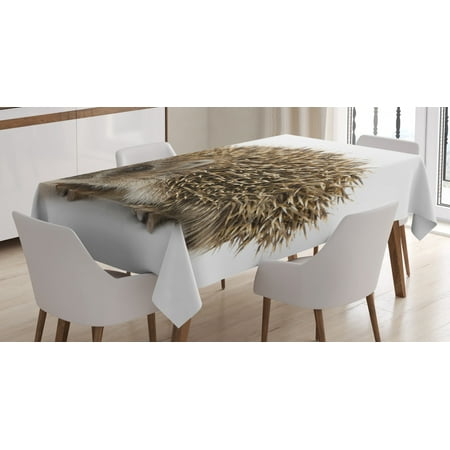 Hedgehog Tablecloth Small Cute Mammal with Spiked Hair on Its Back and Sides Wildlife Photography Rectangular Table Cover for Dining Room Kitchen 52 X 70 Inches Cocoa Brown by Ambesonne
Hedgehog Tablecloth Small Cute Mammal with Spiked Hair on Its Back and Sides Wildlife Photography Rectangular Table Cover for Dining Room Kitchen 52 X 70 Inches Cocoa Brown by Ambesonne
