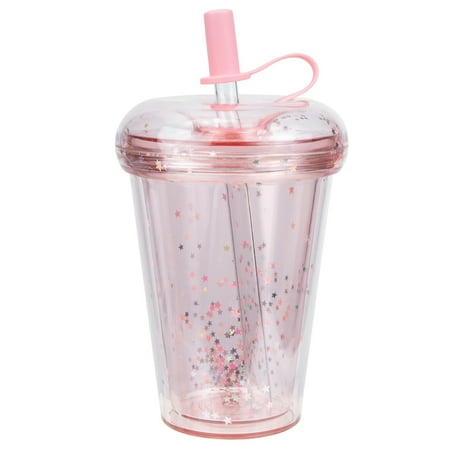 Girls Water Bottle Lovely Water Bottle Star Glitter Leak-proof Water Cup with Straw
Girls Water Bottle Lovely Water Bottle Star Glitter Leak-proof Water Cup with Straw