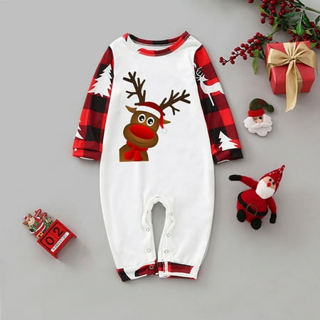 NEGJ Christmas Baby Matching Family Pajamas Sets Christmas PJ s With Print And Plaid Printed Long Sleeve
NEGJ Christmas Baby Matching Family Pajamas Sets Christmas PJ s With Print And Plaid Printed Long Sleeve
