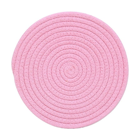 1pc Cotton Thread Weave Coaster Simple Round Non-slip Placemat Cup Mat Hot Insulation Pad - Size XL (Pink)
1pc Cotton Thread Weave Coaster Simple Round Non-slip Placemat Cup Mat Hot Insulation Pad - Size XL (Pink)