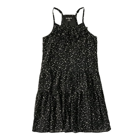 KIDPIK Girls Star Drop Waist Ruffle Dress Size: 12 Months - XL (14)