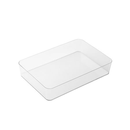 Clear Plastic Storage Bins Space Saving Clothes Organizer for Scarves Socks Bras