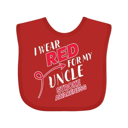 Inktastic I Wear Red for my Uncle- Stroke Awareness Gift Baby Boy or Baby Girl Bib
Inktastic I Wear Red for my Uncle- Stroke Awareness Gift Baby Boy or Baby Girl Bib