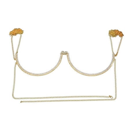 Jueka Women Bling Rhinestone Chest Bracket Bra Chain Beach Fashion Bikini Elegant Sexy
Jueka Women Bling Rhinestone Chest Bracket Bra Chain Beach Fashion Bikini Elegant Sexy