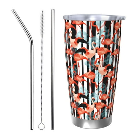 Ocsxa Cool Flamingo Pattern 20oz Travel Coffee Mug with Flip Lid Stainless Steel Insulated Insulated Coffee Mug Thermal Cup with Splash Proof Sliding Lid-Straw Three-piece Set
Ocsxa Cool Flamingo Pattern 20oz Travel Coffee Mug with Flip Lid Stainless Steel Insulated Insulated Coffee Mug Thermal Cup with Splash Proof Sliding Lid-Straw Three-piece Set