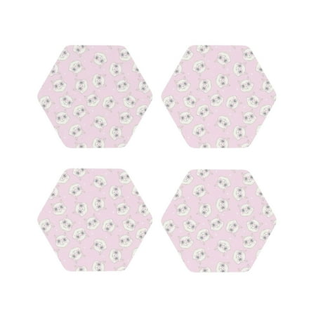 Leather Coasters with Heat-resistant for Drinks Pink Romantic Loving Glasses Cat -标题2 Hexagon
Leather Coasters with Heat-resistant for Drinks Pink Romantic Loving Glasses Cat -标题2 Hexagon