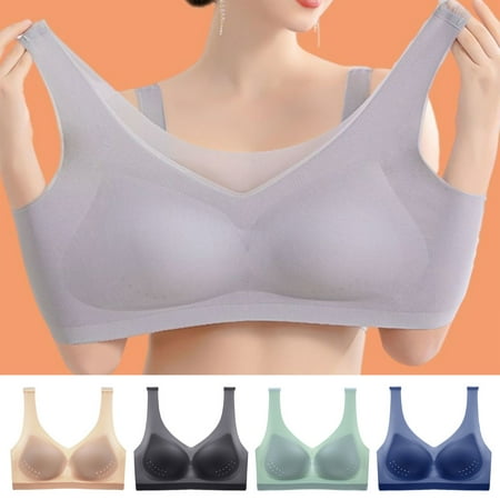 rygai Seamless Bras Plus Size High Elasticity Detachable Cup Pad Nylon Push Up Wire Free Women Bras for Summer Skin Color L
rygai Seamless Bras Plus Size High Elasticity Detachable Cup Pad Nylon Push Up Wire Free Women Bras for Summer Skin Color L