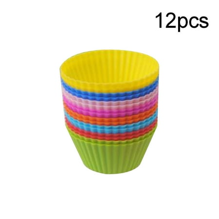 LIHUA 12Pcs Colorful SIlicone Round Cake Muffin Cupcake Mold Maker Pastry Baking Tool
LIHUA 12Pcs Colorful SIlicone Round Cake Muffin Cupcake Mold Maker Pastry Baking Tool