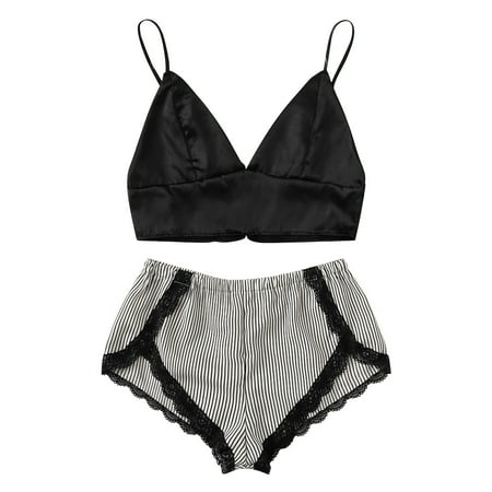 Intimates Womens Outfits Camisole Bra Lace Shorts Two Piece Pajamas Sexy Sleepwear Underwear Panties Suits Lingerie Polyester Simple Long Sleeve Shirts for Women Black
Intimates Womens Outfits Camisole Bra Lace Shorts Two Piece Pajamas Sexy Sleepwear Underwear Panties Suits Lingerie Polyester Simple Long Sleeve Shirts for Women Black