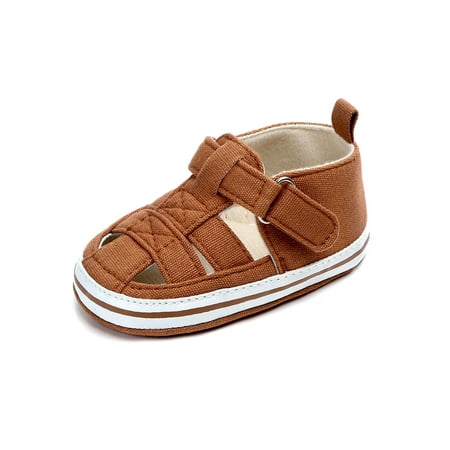 Crocowalk Infant Crib Shoe Soft Sole Flat Shoes Closed Toe Fishman Sandals Little Kids Flats Travel Non-slip Magic Tape Sandal Coffee 4C
Crocowalk Infant Crib Shoe Soft Sole Flat Shoes Closed Toe Fishman Sandals Little Kids Flats Travel Non-slip Magic Tape Sandal Coffee 4C