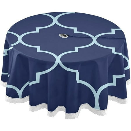 Hidove Moroccan Trellis Outdoor Round Tablecloth Waterproof Stain-Resistant Non-Slip Circular Tablecloth 60 Inch with Umbrella Hole and Zipper for Tabletop Backyard Party BBQ Decor
Hidove Moroccan Trellis Outdoor Round Tablecloth Waterproof Stain-Resistant Non-Slip Circular Tablecloth 60 Inch with Umbrella Hole and Zipper for Tabletop Backyard Party BBQ Decor
