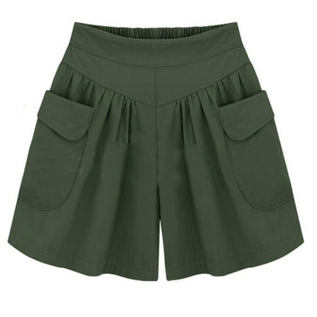 Huasheng Casual Plus Size Solid Color Women Loose Wide Leg Pants Shorts with Pockets Green XXXXL
Huasheng Casual Plus Size Solid Color Women Loose Wide Leg Pants Shorts with Pockets Green XXXXL