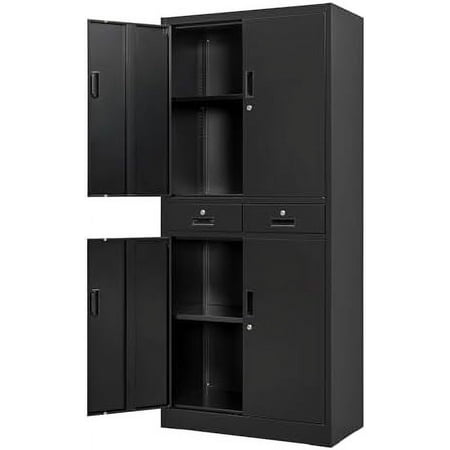 Steel SnapIt Cabinet 72 Inch Metal Cabinet with Locking Doors and Adjustable Shelves Metal Garage Cabinet Tool Cabinets for Office Garage and Home Use 72 H x 32 W x 18 D
Steel SnapIt Cabinet 72 Inch Metal Cabinet with Locking Doors and Adjustable Shelves Metal Garage Cabinet Tool Cabinets for Office Garage and Home Use 72 H x 32 W x 18 D