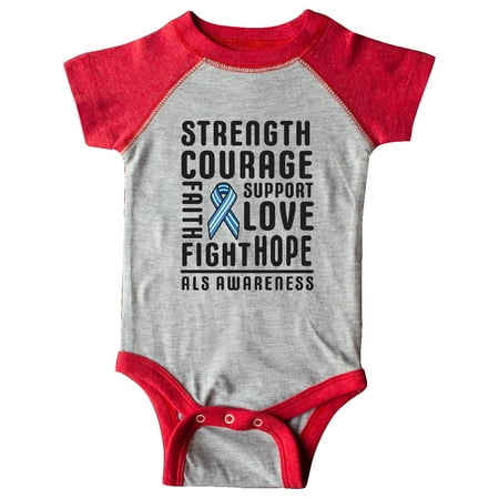 Inktastic ALS Awareness Strength Courage Support Gift Baby Boy or Baby Girl Bodysuit
Inktastic ALS Awareness Strength Courage Support Gift Baby Boy or Baby Girl Bodysuit