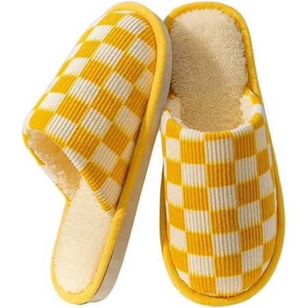 PIKADINGNIS Plaid House Slippers for Women Winter Warm Plush Lining Memory Foam Slippers Indoor & Outdoor
PIKADINGNIS Plaid House Slippers for Women Winter Warm Plush Lining Memory Foam Slippers Indoor & Outdoor