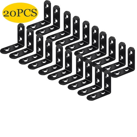 L Brackets Corner Braces Stainless Steel 90 Degree Right Angle Brackets Waterproof Metal Shelf Support Brackets for DIY Wood Frame 20PCS
L Brackets Corner Braces Stainless Steel 90 Degree Right Angle Brackets Waterproof Metal Shelf Support Brackets for DIY Wood Frame 20PCS