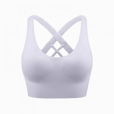 Baywell Strappy Sports Bra for Women Sexy Crisscross Back Medium Support Yoga Bra with Removable Cups White 32/70ABC 34/75A
Baywell Strappy Sports Bra for Women Sexy Crisscross Back Medium Support Yoga Bra with Removable Cups White 32/70ABC 34/75A