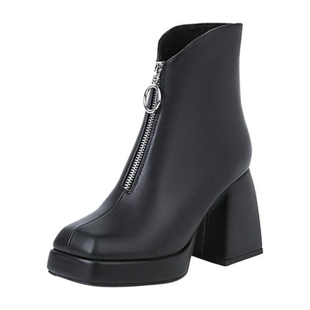 OAVQHLG3B Women s Winter Thick High Heel Raised Front Zipper Warm Ankle Boot
OAVQHLG3B Women s Winter Thick High Heel Raised Front Zipper Warm Ankle Boot