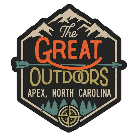 Apex North Carolina The Great Outdoors Design 4-Inch Fridge Magnet