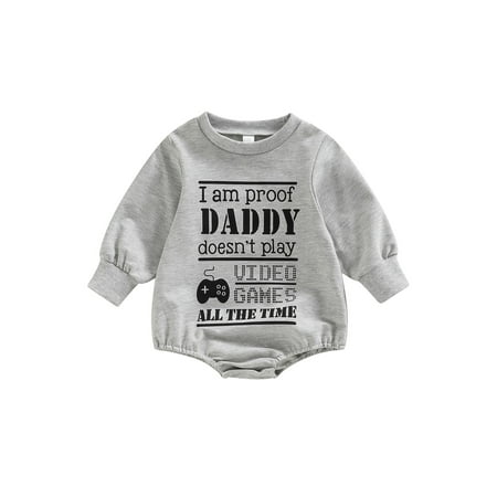 Huakaishijie Newborn Baby Girls Boys Romper Long Sleeve Letter Print Casual Playsuit Romper Gray
Huakaishijie Newborn Baby Girls Boys Romper Long Sleeve Letter Print Casual Playsuit Romper Gray