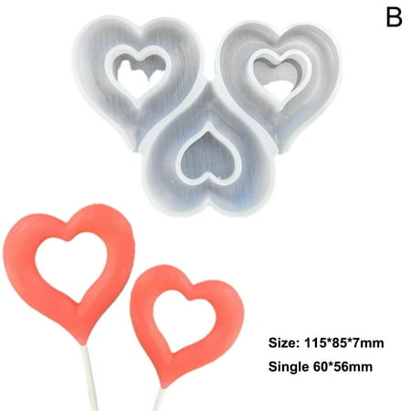 Hollow Heart Shape Silicone Lollipop Molds LOVE Chocolate Moul Candy R3T7
Hollow Heart Shape Silicone Lollipop Molds LOVE Chocolate Moul Candy R3T7