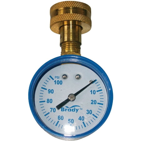 Campbell Mfg Low Lead Test Gauge 3/4 Brass Female Hose Thread Swivel