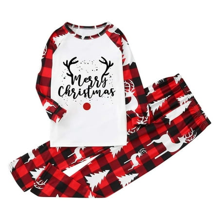 Family Matching Outfits Christmas Letter Print Plaid Long Sleeve Trousers Homewear 4 Piece Set Friends Party Casual Family Matching Pajamas Red 2 Years - 3 Years
Family Matching Outfits Christmas Letter Print Plaid Long Sleeve Trousers Homewear 4 Piece Set Friends Party Casual Family Matching Pajamas Red 2 Years - 3 Years