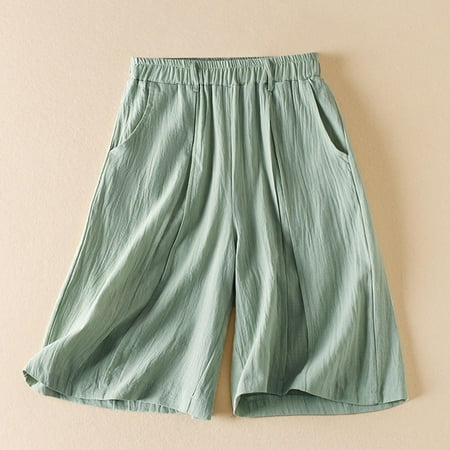 Wyongtao Athletic Works Women Shorts Casual Summer Elastic High Waist Athletic Pant Pajama Pants Pockets Loose Beach Shorts Wide Leg Flowy Shorts
Wyongtao Athletic Works Women Shorts Casual Summer Elastic High Waist Athletic Pant Pajama Pants Pockets Loose Beach Shorts Wide Leg Flowy Shorts