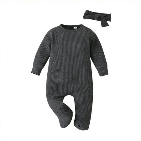 Binmer Newborn Infant Baby Boy Girl Long Sleeve Solid Romper Jumpsuit Clothes+Headband
Binmer Newborn Infant Baby Boy Girl Long Sleeve Solid Romper Jumpsuit Clothes+Headband