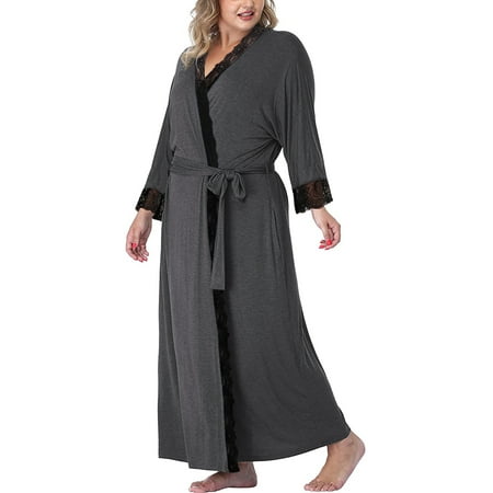 Women s Solid Color Plus Size Robe Long Pajamas Soft Lightweight Knit Bathrobe Pajamas
Women s Solid Color Plus Size Robe Long Pajamas Soft Lightweight Knit Bathrobe Pajamas