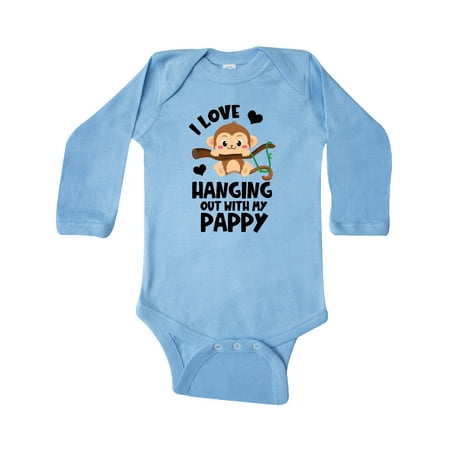 Inktastic Monkey I Love Hanging out with My Pappy Gift Baby Boy or Baby Girl Long Sleeve Bodysuit
Inktastic Monkey I Love Hanging out with My Pappy Gift Baby Boy or Baby Girl Long Sleeve Bodysuit