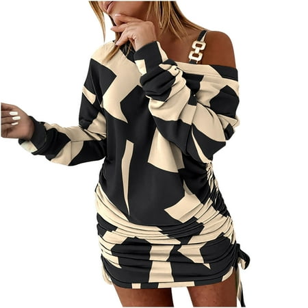 Sweater Dresses for Women 2022 White Corset Dress Women Casual Long Sleeve Printed Cold Shoulder Drawstring Long Sleeve Dresses Winter Dresses for Women 2022 Black XL
Sweater Dresses for Women 2022 White Corset Dress Women Casual Long Sleeve Printed Cold Shoulder Drawstring Long Sleeve Dresses Winter Dresses for Women 2022 Black XL
