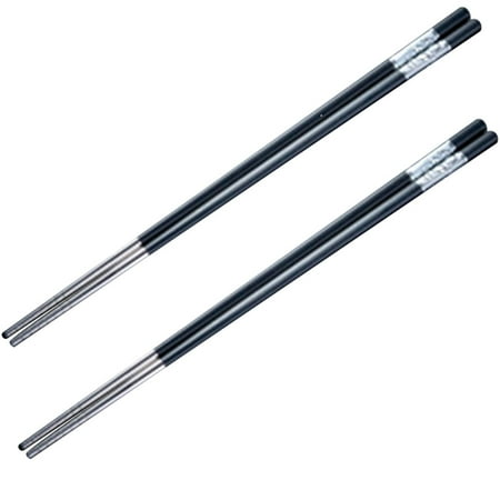 Yaoping 2 Pairs Reusable Chopsticks Chinese Stainless Steel Chop Sticks Non-slip Chop Sticks
Yaoping 2 Pairs Reusable Chopsticks Chinese Stainless Steel Chop Sticks Non-slip Chop Sticks