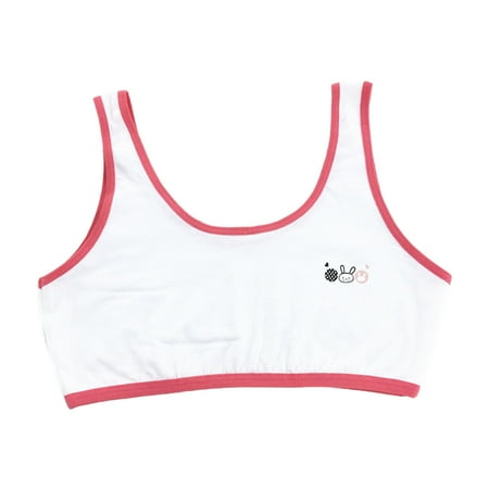 Student Puberty Girls Single Layer Underwear Cartoon Rabbit Print Contrast Color Training Bra Wide Straps Non-Padded Sport for Tank Crop Top 7-16 Years
Student Puberty Girls Single Layer Underwear Cartoon Rabbit Print Contrast Color Training Bra Wide Straps Non-Padded Sport for Tank Crop Top 7-16 Years