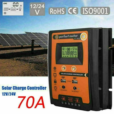 JINGT 12-24V 5-70A Pwmsolar Charge Controller Panel Battery Regulator Orange
JINGT 12-24V 5-70A Pwmsolar Charge Controller Panel Battery Regulator Orange
