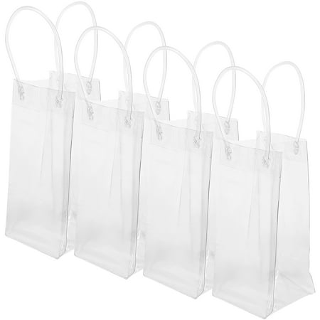 4Pcs Handheld Clear Bags Multi-function Wine Bottle Bags Transparent Champagne Bags 
4Pcs Handheld Clear Bags Multi-function Wine Bottle Bags Transparent Champagne Bags