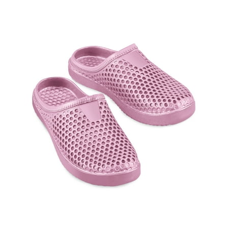 Collections Etc Women s Ultra Comfortable Lightweight Waterproof Clogs Pink 10