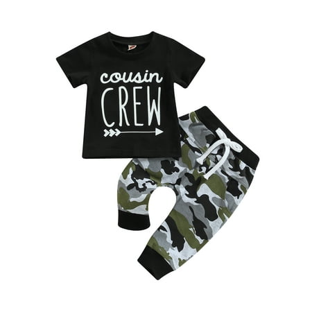 jaweiwi Toddler Baby Boys Summer Outfit Letter Print Short Sleeve T-shirt and Elastic Drawstring Camouflage Pants Clothes Set 0 6 12 18 24 M 3T
jaweiwi Toddler Baby Boys Summer Outfit Letter Print Short Sleeve T-shirt and Elastic Drawstring Camouflage Pants Clothes Set 0 6 12 18 24 M 3T