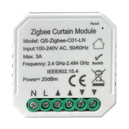Anself ZigBee Intelligent Curtain Module Intelligent Home DIY Tool Household Home Multifunction Tool Compatible with Home
Anself ZigBee Intelligent Curtain Module Intelligent Home DIY Tool Household Home Multifunction Tool Compatible with Home