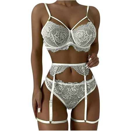 CebDs Women s Lingerie Strap Perspective Three-Piece Suit Lightweight with Loops Straps Sheer Outfit
CebDs Women s Lingerie Strap Perspective Three-Piece Suit Lightweight with Loops Straps Sheer Outfit