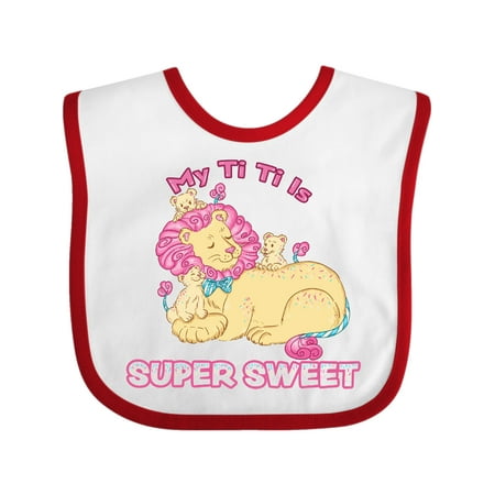 Inktastic My Ti Ti Is Super Sweet Cotton Candy Lions with Pink Mane Gift Baby Boy or Baby Girl Bib
Inktastic My Ti Ti Is Super Sweet Cotton Candy Lions with Pink Mane Gift Baby Boy or Baby Girl Bib