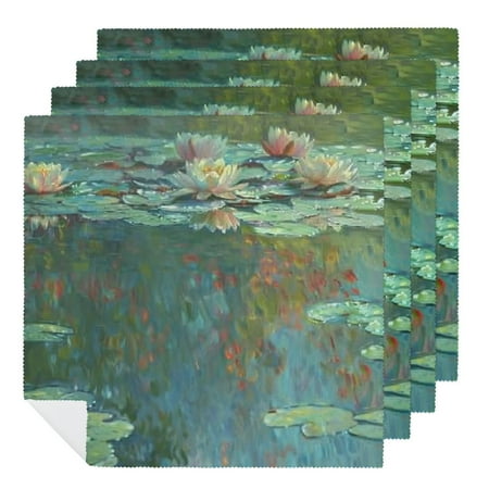 Facannap Water Lilies Flowers Cloth Napkins for Hotel Home Banquet Atmosphere Embellishment Polyester Farmhouse Party Dining Table Decor Gift 2 PCS
Facannap Water Lilies Flowers Cloth Napkins for Hotel Home Banquet Atmosphere Embellishment Polyester Farmhouse Party Dining Table Decor Gift 2 PCS