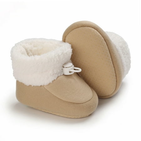 Gubotare Baby Booties Newborn Girls Boys Snow Boots Warm Winter Fur Lined Baby Shoes Beige 12
Gubotare Baby Booties Newborn Girls Boys Snow Boots Warm Winter Fur Lined Baby Shoes Beige 12